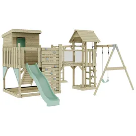 OUTDOORTOYS Spielturm Lene Holz Mintgrün
