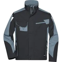 James & Nicholson Workwear Jacke mit hochwertiger Ausstattung black/carbon,