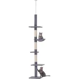 Kratzbaum deckenhoch H?he 230-260 cm Katzenbaum mit Sisalst?mme. Plattformen mehrst?ckiger Katzenkratzbaum Kletterbaum fš1r kleine & gro?e Katzen...