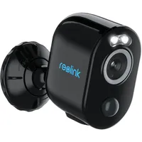 Reolink 2K+ 5MP Überwachungskamera Aussen Akku mit 2,4GHz/5GHz WiFi, Mensch/Auto/Tiererkennung, WLAN IP Kamera Outdoor mit Farbnachtsicht, Zeitraffer, 2-Wege-Audio, Argus 3 Pro(Schwarz)