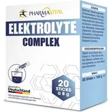 PharmaVital Elektrolyte Complex, 20er Packung Vitamin B6 Magnesium Zink 20 Pulversticks je 8g zum Auflösen in Wasser