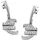 GALLAY Ohrstecker Euro-Zeichen Silber 925 29x12mm