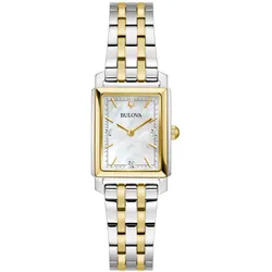 Bulova 98P220 Damenuhr Sutton Zweifarbig
