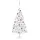 vidaXL Künstlicher Weihnachtsbaum mit Beleuchtung & Kugeln Weiß 150 cm