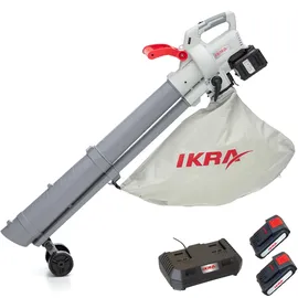 Ikra mogatec IKRA Akku 3in1 Laubbläser Laubsauger IALS 2-20 inkl. 2X Akku & Doppel-Schnellladegerät