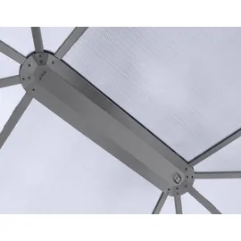 Konifera Pavillon-Ersatzdach 300 x 400 cm Grau/Transparent