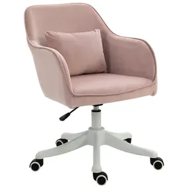 Vinsetto Bürostuhl Samt rosa