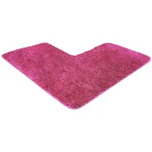 WohnDirect Eckbadematte Pink 100 x 100 cm