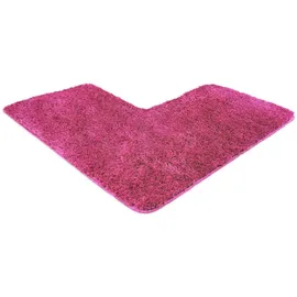 WohnDirect Eckbadematte Pink 100 x 100 cm