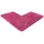 WohnDirect Eckbadematte Pink 100 x 100 cm