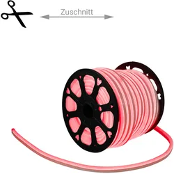 LED Lichtschlauch NEON FLEX 230V Slim - ROT - 100cm Zuschnitt - Anfertigung nach...