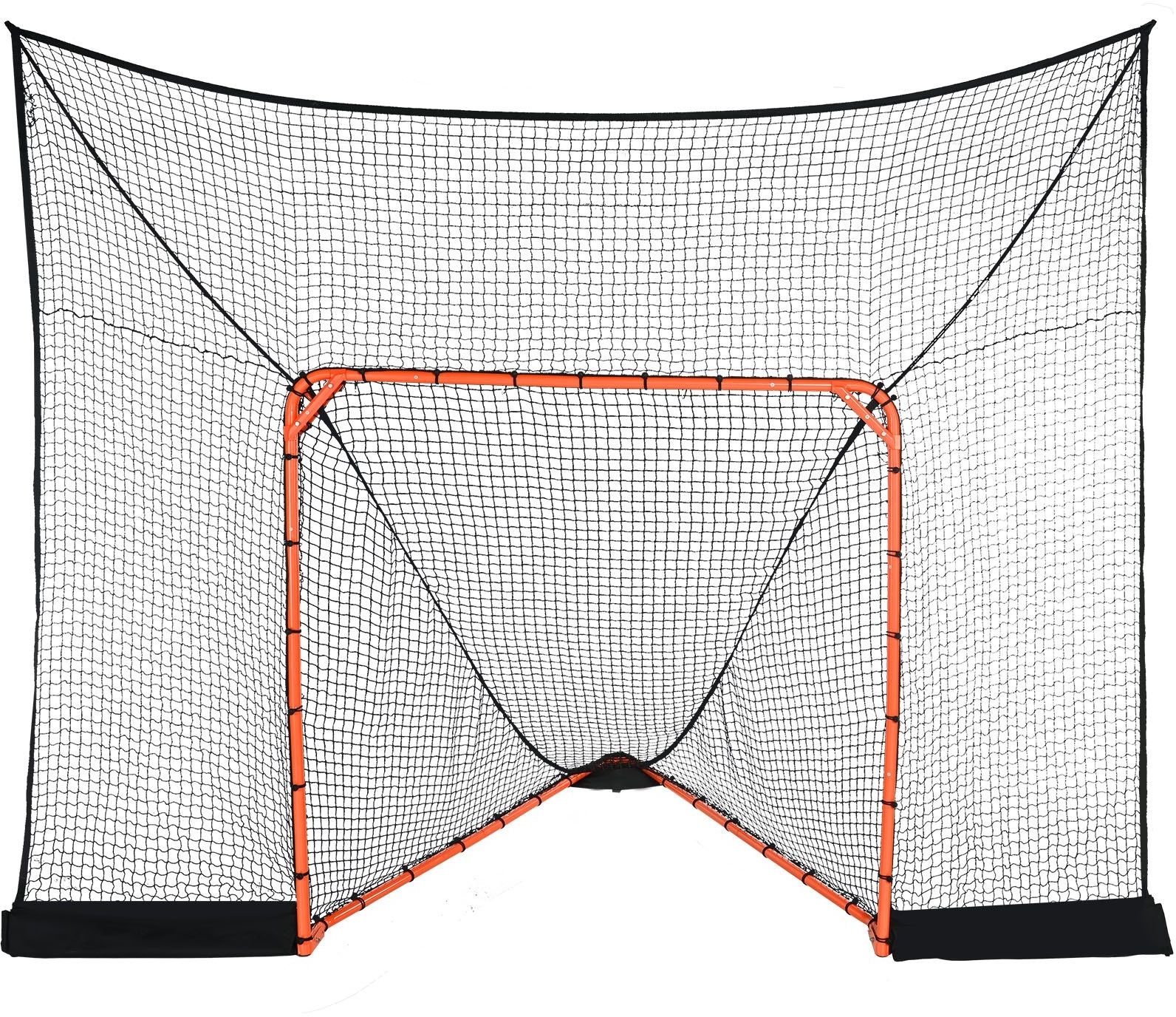 VEVOR Hockey- und Lacrosse-Tor-Rücklaufsperre mit erweiterter Abdeckung, 12' x 9' Lacrosse-Netz, komplettes Zubehör-Trainingsnetz, schnell und einfach aufzubauende Hinterhof-Lacrosse-Ausrüstung, perfe