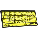 LogicKeyboard XL-Print Black on Yellow DE
