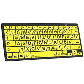 LogicKeyboard XL-Print Black on Yellow DE
