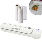 Starlyf Starlyf® Vakuumiergerät inkl. 20 Beutel, 2 Rollen & Rezepte - Vakuumierer Vacuum Sealer Set