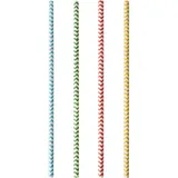 Cocktail Papierstrohhalm "Zig-Zag" / Ø 6 mm x 20 cm - Papstar Pure (10 x 100 S... - 1 Karton = 10 Packungen à 100 Stk