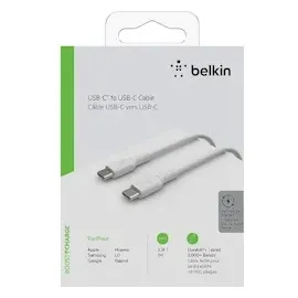 Belkin USB-C/USB-C Kabel 1m PVC, weiß CAB003bt1MWH