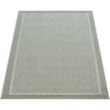 Paco Home Teppich »Brugge 225«, rechteckig, 4 mm Höhe, Flachgewebe, mit Bordüre, In- und Outdoor geeignet, Wohnzimmer beige