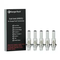 Kangertech VOCC Verdampferköpfe 5er Pack Coil Unit Köpfe V3 Coils [[Widerstand]]