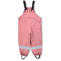 STERNTALER Kleinkind Unisex Regenhose Kinder Träger Regenträgerhose gefüttert - Wasserdicht mit Druckknopf und verschweißten Nähten - rosa, 92