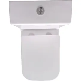 Sanicomfort Aliki Square Stand-WC mit WC-Sitz Weiß