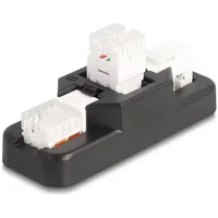 DeLock Keystone LSA Set mit Auflegehalterung RJ45 - RJ11