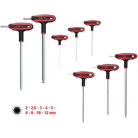 KS Tools T-Griff-Innensechskant-Kugelkopf-Schlüssel-Satz 151.8150 9-tlg.