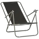 Strandstuhl klappbar - niedriger Campingstuhl mit hoher Rückenlehne, belastbar bis 110kg