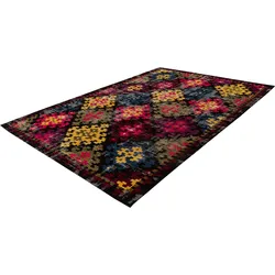 Teppich PADIRO "Primavera 325", bunt (multi), B:160cm H:5mm L:230cm, Chenille, Baumwolle, Polyester, Teppiche, Flachgewebe
