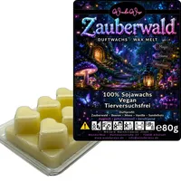 WonderWax Duftwachs Wax Melts für Duftlampe, 6 Herzen Duftmelt Wachsmelt Sojawachs Duftwachs Würfel für Raumdüfte, Wachs Duftöl Winter Indoor Schmelzen für Aromalampe Zauberwald