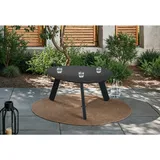 Lesli Living Ambia Garden Loungetisch, Schwarz, Metall, organisch, eckig, 55x46x28 cm, Loungemöbel, Loungetische