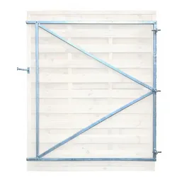 Flexi Torrahmen - 150 x 155 cm - aus verzinktem Stahl, Gartentor Rahmen – stabiler Zauntor Rahmen – ideal für Sichtschutzelemente