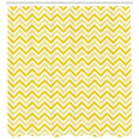 ABAKUHAUS Duschvorhang Chevron 175 x 200 cm gelb