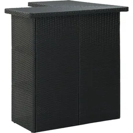 vidaXL Gartenbar Set 4-tlg. Schwarz
