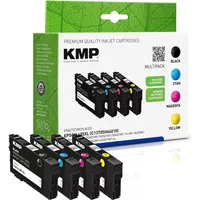 KMP schwarz, cyan, magenta, gelb Druckerpatronen kompatibel zu Epson 405XL (C13T05H64010) BK/C/M/Y, 4er-Set