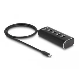 DeLock 64233 USB-C® USB 3.2 Gen 1) Multiport Hub Schwarz