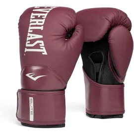 EVERLAST Elite 2 14oz Boxhandschuhe Bordeaux, für Sandsack, Pratzen & Sparring, Klettverschluss, ergonomischer Griffsteg, Split-Schaum – Original Everlast