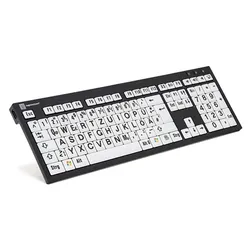 Logickeyboard XL Print NERO - Tastatur - QWERTZ
