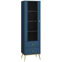 99rooms Noah Vitrine Blau ohne LED-Beleuchtung