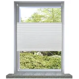vidaXL Plissee Faltrollo Rollo Plisseerollo 110x100cm Weiß