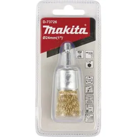 Makita Pinselbürste Ø 24 mm, gewellt, verzinkt, 1/4"-Sechskant
