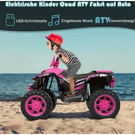 Goplus Kinder-Elektroquad rosa (12V)