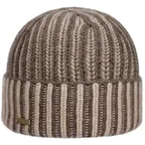 Seeberger Strickmütze (1-St) mit Umschlag beige