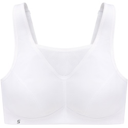 GLAMORISE Sport-Bustier mit bestem Halt - Weiß Unterwäsche   Damen 