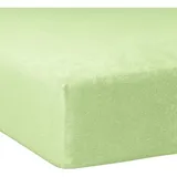 Traumschlaf Spannbettlaken Biber 120 x 200 - 130 x 200 cm grün