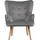 Habitat et Jardin Sessel Odense Samt 81 x 92 x 73 cm Grau