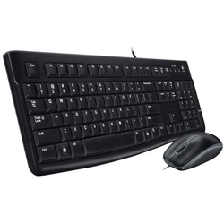 Logitech Desktop Mk120, ist Usb Qwerty Englisch schwarz