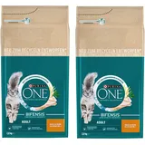 Purina One Katzenfutter Bifensis Adult Trockenfutter für Katzen Huhn 2x2,8kg