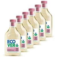 6 x ECOVER Woll- & Feinwaschmittel Flüssigwaschmittel Seerose & Grüne Melone 1L