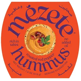 mézete Mezete Original Hummus mit gerösteter Paprika – Vegan & Glutenfrei 1x 215g